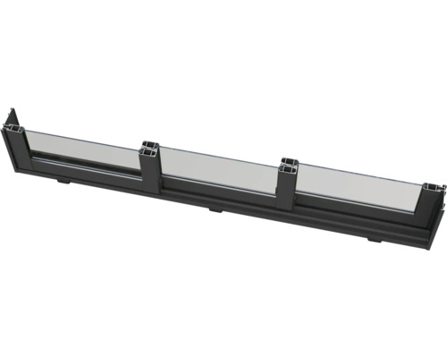 Vue détaillée d'une fenêtre en aluminium