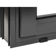 Vue détaillée d'une fenêtre avec cadre