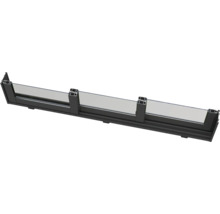 Coupe transversale d'une fenêtre avec cadre et verre