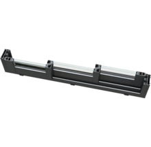 Section transversale d'un châssis de fenêtre en aluminium avec verre