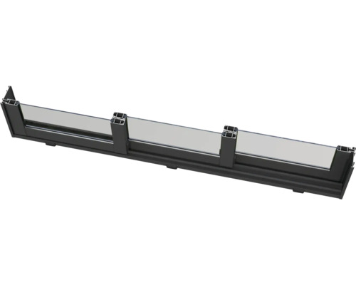 Rebord de fenêtre en aluminium avec verre