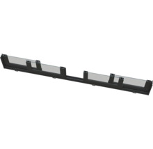 Longue fixation de clôture en métal et verre