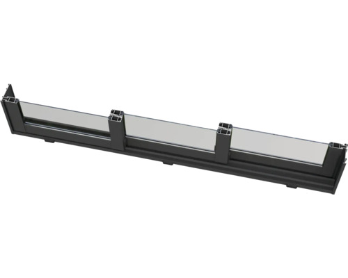 Section transversale d'une fenêtre avec cadre et verre