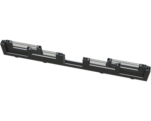 Section transversale d'un profilé de fenêtre en aluminium