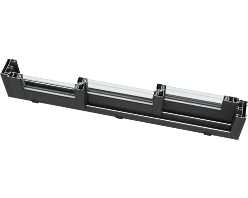 Profilé de fenêtre en aluminium et verre