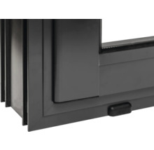 Vue détaillée d'un cadre de fenêtre