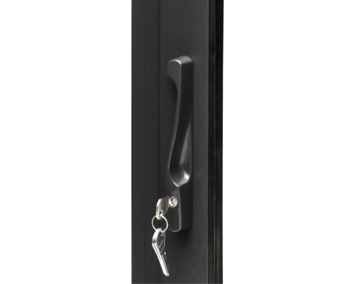 Poignée de porte avec clé dans la serrure