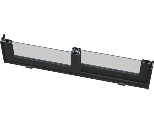 Fenêtre coulissante avec cadre en aluminium et vitrage