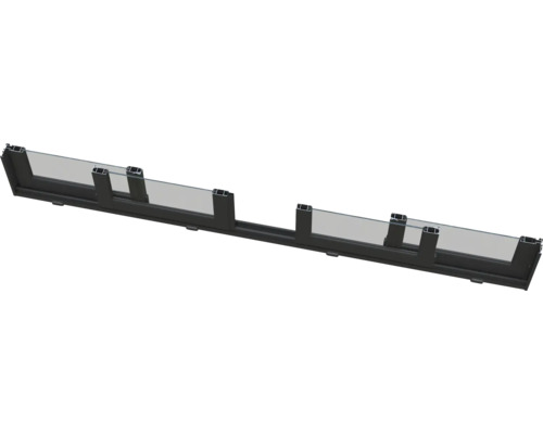 Garde-corps de balcon en verre avec cadre en aluminium