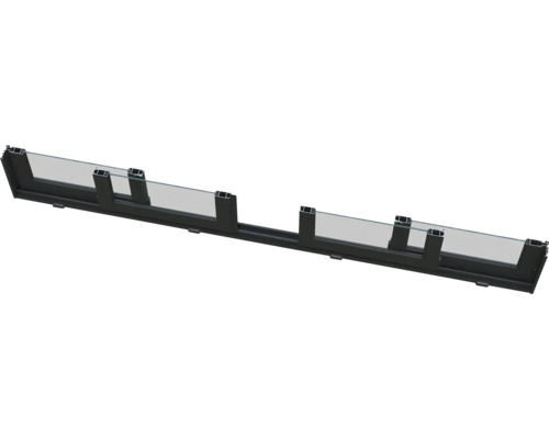 Clôture en verre avec cadre en aluminium