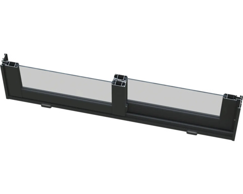 Fenêtre coulissante en aluminium avec remplissage en verre