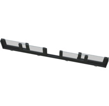 Longue balustrade en verre avec cadre en aluminium