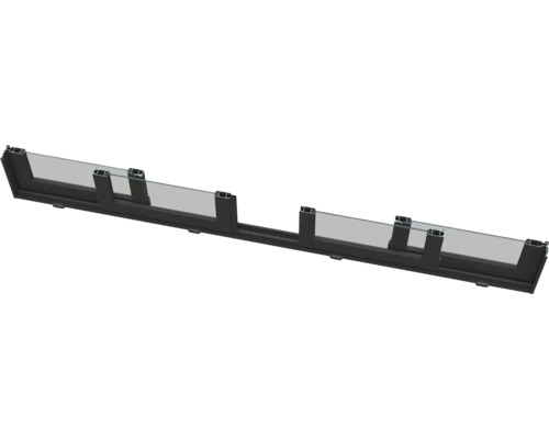 Garde-corps en verre avec cadre noir