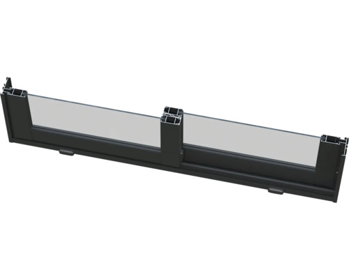 Fenêtre coulissante avec cadre en aluminium et vitrage