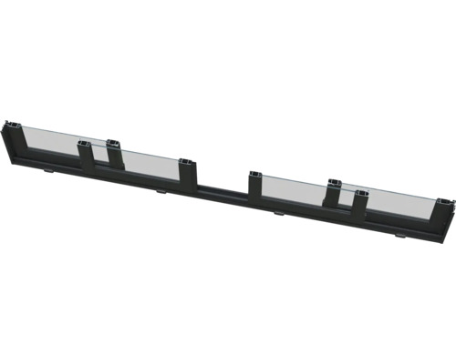 Garde-corps en verre avec cadre en aluminium