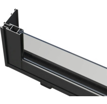 Profilé de fenêtre en aluminium et verre