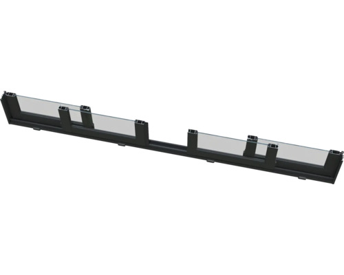 Élément en verre avec profilé en aluminium pour l'extérieur