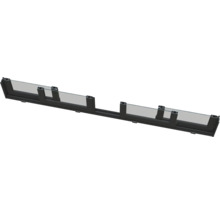 Pare-vent en verre avec cadre noir