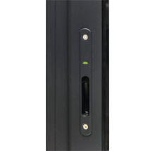 Ferrure de porte coulissante avec niveau à bulle intégré