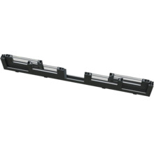 Section transversale d'une porte coulissante en aluminium et en verre