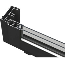 Profilé de fenêtre en aluminium avec verre
