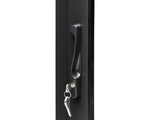 Poignée de porte avec clé dans la serrure