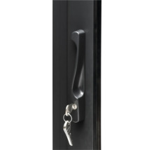 Porte avec poignée de porte et clé