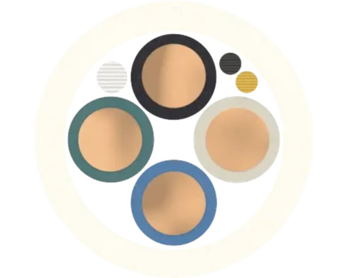 Symbole pour la configuration des conducteurs d'un câble.