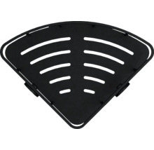 Étagère d'angle avec rainures d'écoulement pour accessoires de douche