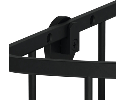 Gros plan d'une étagère d'angle pour salle de bain, pour montage mural