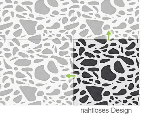 Dekorplatte mit abstraktem Muster für nahtloses Design