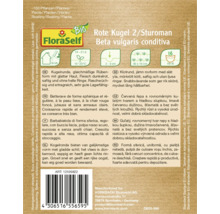 FloraSelf Bio Rote Kugel 2/Sturoman sachet de graines de betteraves