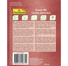 Sonata Mix Cosmos bipinnatus seed packet for approximately 40 plants