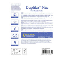 Duplika Mix Dianthus barbatus Produktverpackung mit Informationen zu Anbau und Eigenschaften