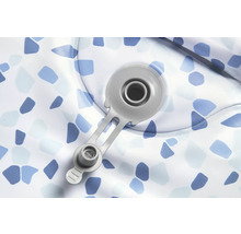 Detailansicht eines aufblasbaren Pools mit Ventil