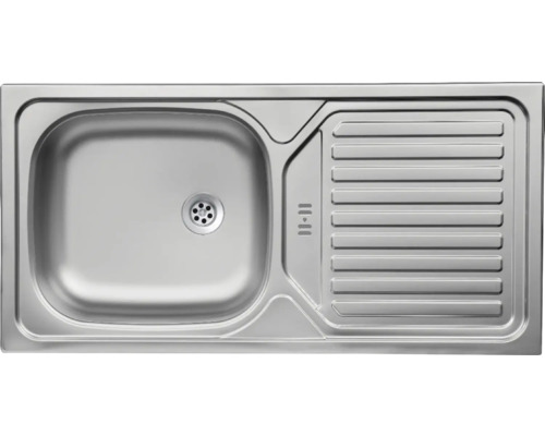 Évier en acier inoxydable avec égouttoir
