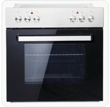 Cuisinière électrique avec panneau de commande et porte en verre