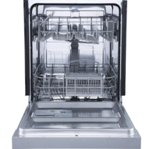 Lave-vaisselle ouvert avec intérieur en métal