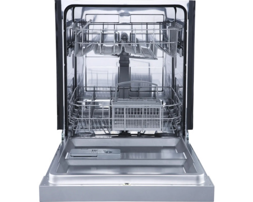 Lave-vaisselle ouvert avec intérieur en métal