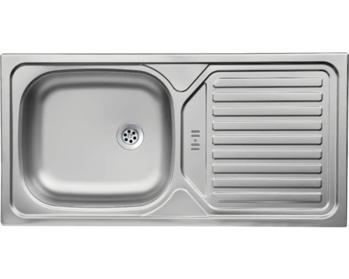 Évier en acier inoxydable avec égouttoir
