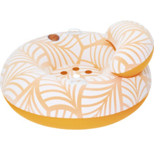 Fauteuil de piscine gonflable avec porte-gobelet et dossier