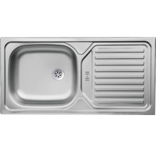 Évier en acier inoxydable avec égouttoir