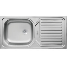 Évier en métal avec égouttoir