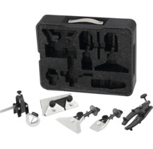 Set de plaque de recouvrement des chants avec accessoires dans une mallette de transport noire