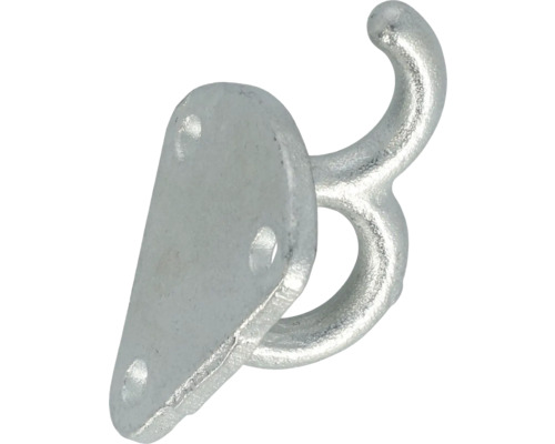 Crochet métallique à visser