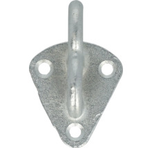 Crochet métallique à visser