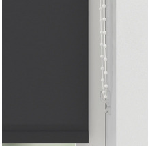 Dunkelgraues Rollo mit Kettenzug zur Fensterdekoration