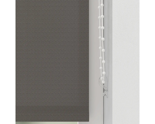 Graues Rollo mit Bedienkette
