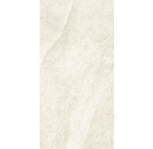 Gros plan d'un carreau de céramique de couleur claire avec un motif de pierre