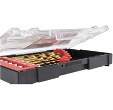 Jeu de forets dans un coffret en plastique ouvert